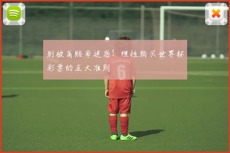 别被高赔率迷惑！理性购买世界杯彩票的五大准则